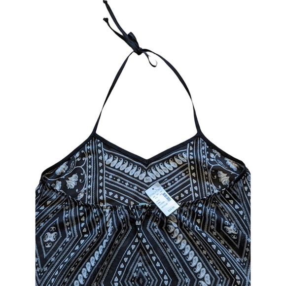 NWT Maurices Sheer Chiffon Halter Top Paisley and Floral Handkerchief He… - Picture 3 of 6